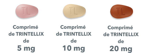 Comprimé de Trintellix de 5 mg  Comprimé de Trintellix de 10 mg  Comprimé de Trintellix de 20 mg 